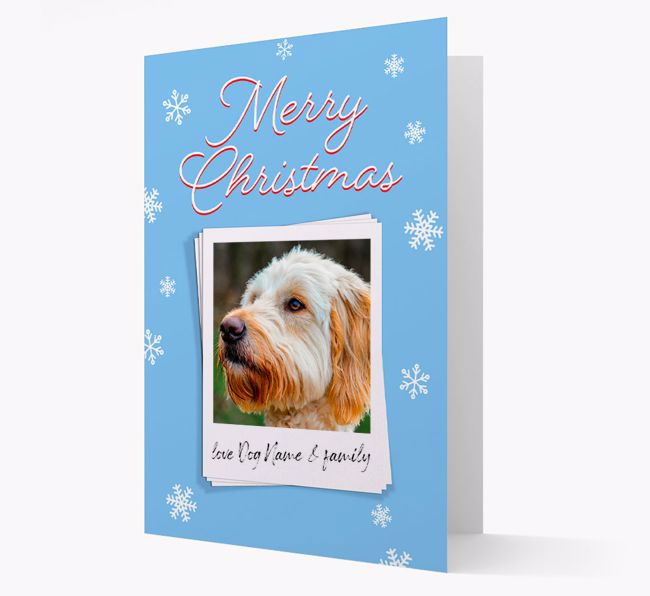 Merry Christmas Pawlaroid: Personalized {breedFullName} Photo Card